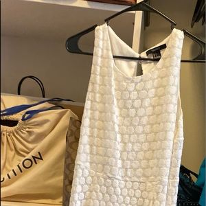 White high low dress